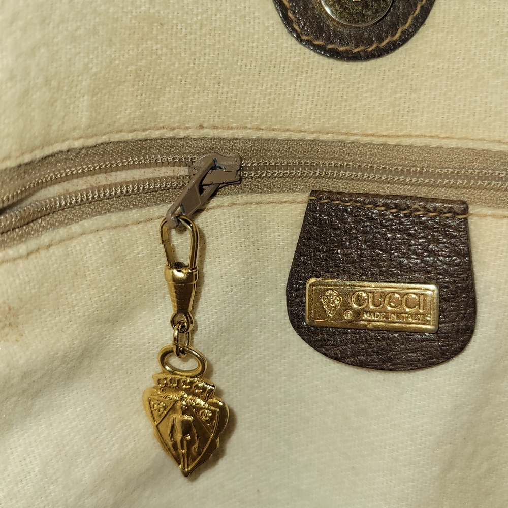 GUCCI Vintage Monogram GG Tote Coated Canvas - Project Piece - Picture 12 of 14